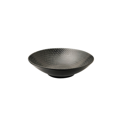 Luzerne ZEN ROUND BOWL-240mm Ø | 67mm H | 1200ml BLACK SWIRL (x4)