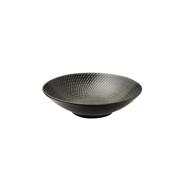 Luzerne ZEN ROUND BOWL-290mm Ø | 80mm H | 2500ml BLACK SWIRL (x2)