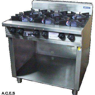 SHEFFIELD 6 BURNER BOILING TABLE-Auscaterquip