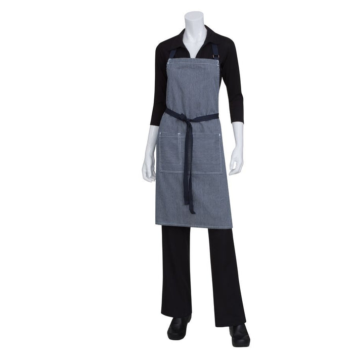 Portland Indigo Blue Denim Bib Apron-Auscaterquip