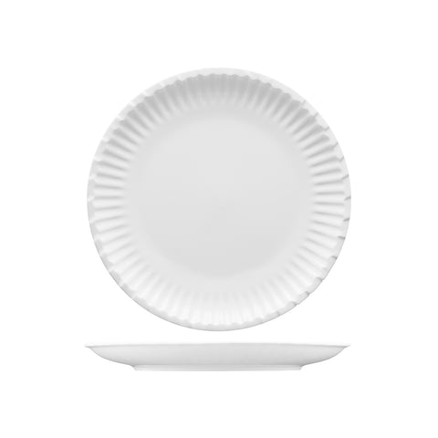 Fortessa FOOD TRUCK PAPER (LOOK) PLATE-254mm Ø WHITE (x4)