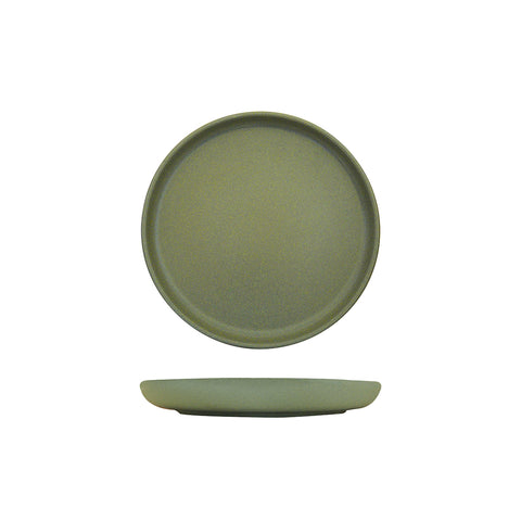 Eclipse UNO ROUND PLATE - 220mm Ø GREEN (x6)