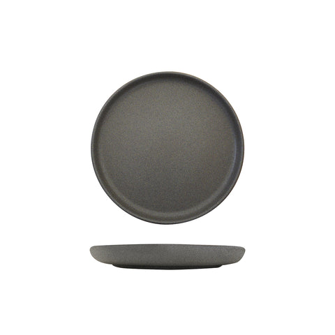 Eclipse UNO ROUND PLATE - 220mm Ø DARK GREY (x6)