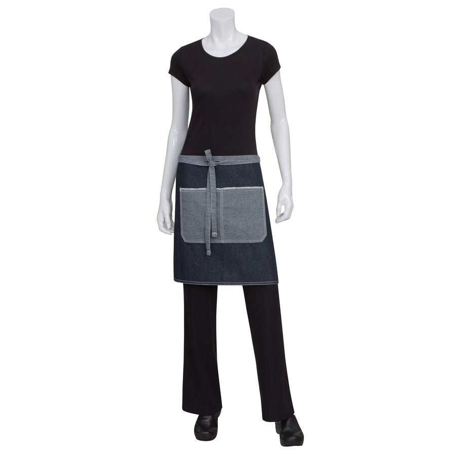 Bronx Indigo Blue Denim Half Apron-Auscaterquip