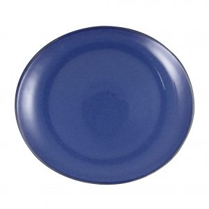 Tablekraft ARTISTICA OVAL PLATE-295x250mm REACTIVE BLUE EA