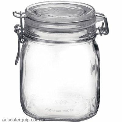 Bormioli Rocco FIDO-JAR 0.87lt CLEAR LID (1.49280)-Auscaterquip
