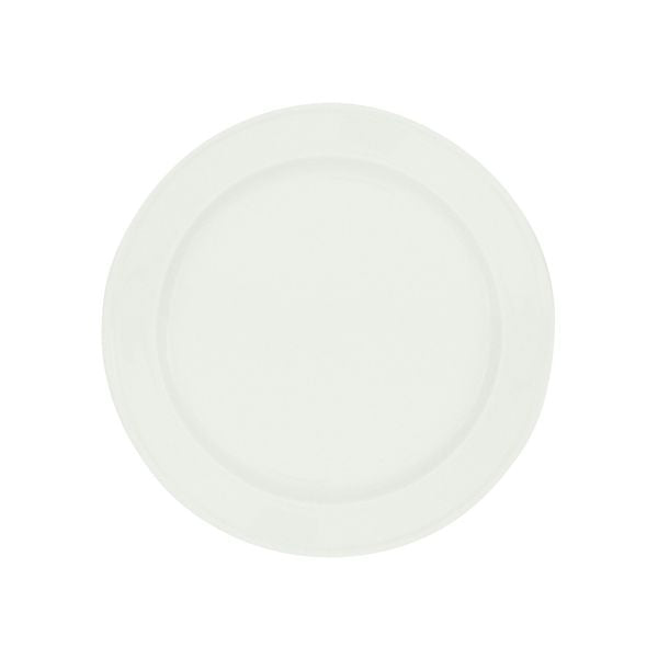 Trenton  BASICS ROUND DOUBLE RIDGE RIM PLATE-300mm Ø WHITE (x12)