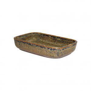 Tablekraft ARTISTICA RECTANGULAR DISH 170x105x40mm REACTIVE BROWN EA