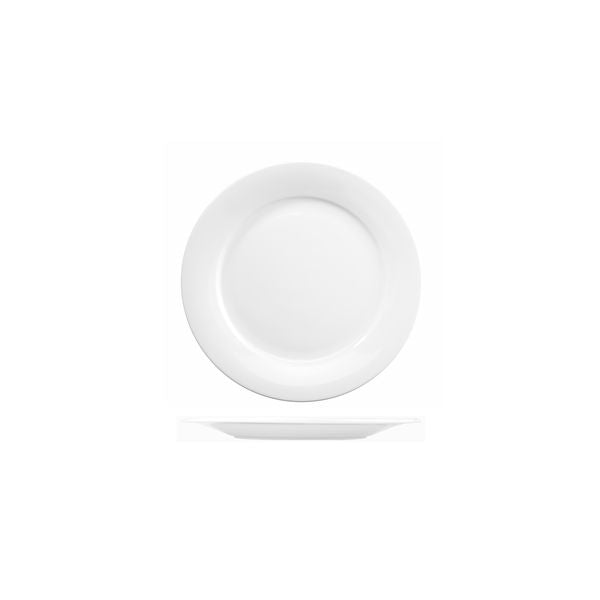 Art De Cuisine MENU ROUND MID RIM PLATE-171mm Ø WHITE (x6)