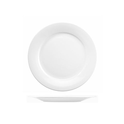 Art De Cuisine MENU ROUND MID RIM PLATE-228mm Ø WHITE (x6)
