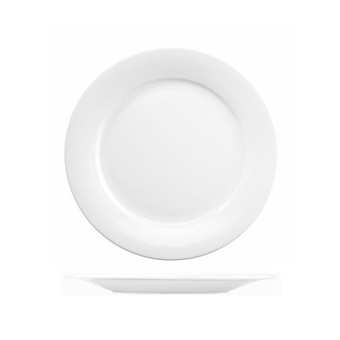 Art De Cuisine MENU ROUND MID RIM PLATE-254mm Ø WHITE (x6)