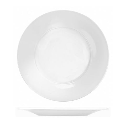 Art De Cuisine MENU ROUND MID RIM PLATE-254mm Ø WHITE (x6)