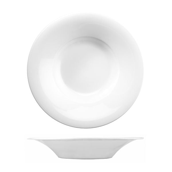 Art De Cuisine MENU ROUND WIDE RIM BOWL-241mm Ø WHITE (x6)
