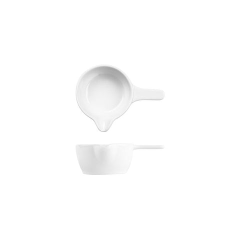 Art De Cuisine SIZZLE MINI SAUCE PAN-80mm Ø | 45mm H  WHITE (x6)