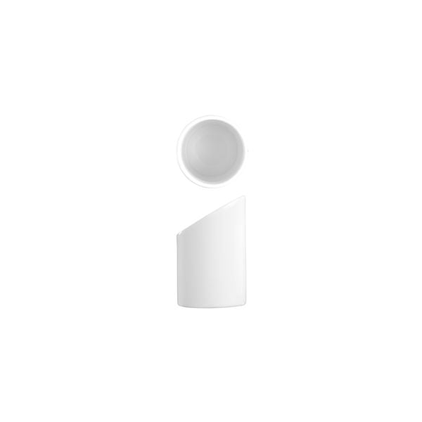 Art De Cuisine MINIATURES SLANTED CYLINDER-83mm Ø | 45mm | 56ml WHITE (x6)