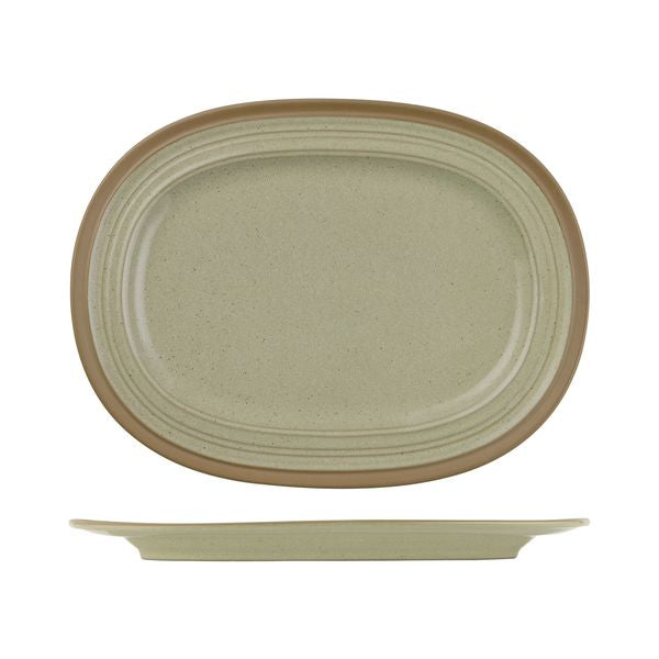 Art De Cuisine IGNEOUS OVAL PLATE-320x235mm NATURAL (x6)