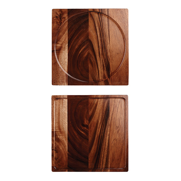 Art De Cuisine WOOD PRESENTATION BOARD-340mm BROWN ACACIA (Each)