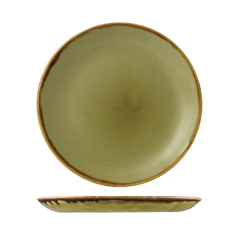 Dudson HARVEST ROUND COUPE PLATE-260mm Ø GREEN (x12)