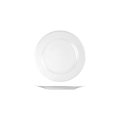 Churchill PROFILE ROUND WIDE RIM PLATE-215mm Ø WHITE (x12)