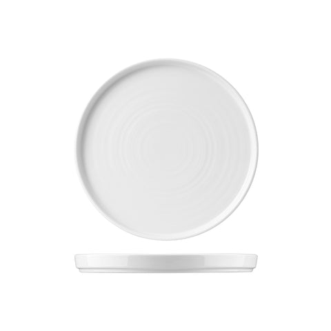 Churchill CHEFS PLATE ROUND WALLED PLATE-210mm Ø WHITE (x12)