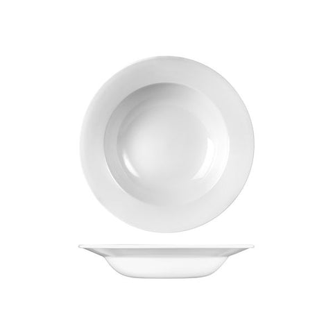 Churchill PROFILE ROUND WIDE RIM BOWL-250mm Ø | 500ml WHITE (x12)