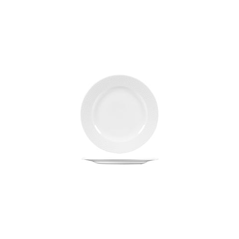 Churchill ISLA ROUND WIDE RIM PLATE-170mm Ø WHITE (x12)