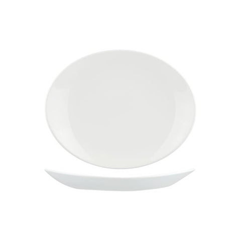 Churchill ORBIT OVAL COUPE PLATE-270x229mm  WHITE (x12)