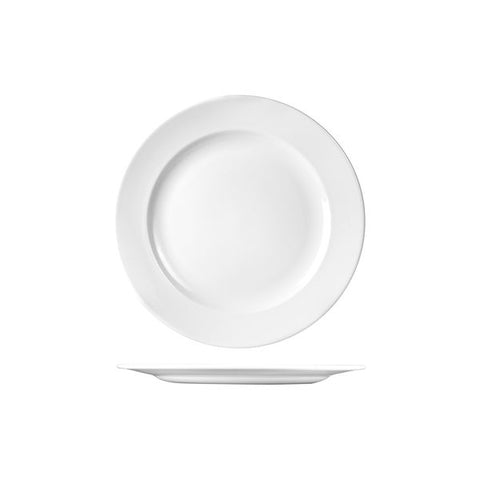 Churchill CLASSIC ROUND WIDE RIM PLATE-254mm Ø WHITE (x24)