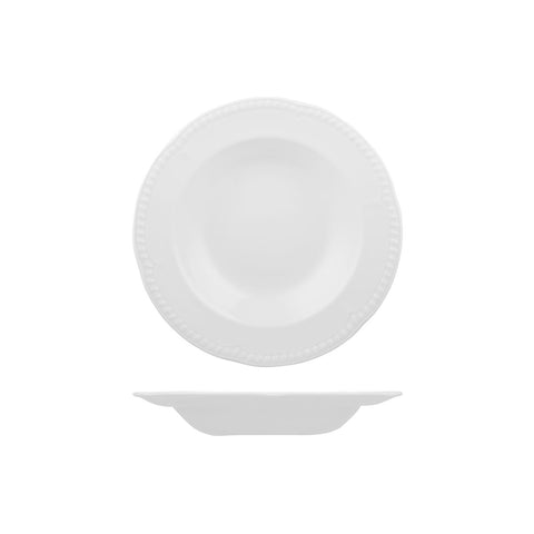 Churchill BUCKINGHAM ROUND WIDE RIM PASTA PLATE-230mm Ø | 330ml WHITE (x24)