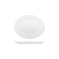 Churchill BUCKINGHAM OVAL WIDE RIM PLATE-203mm WHITE (x12)
