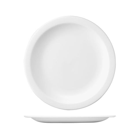 Churchill NOVA ROUND NARROW RIM PLATE-305mm Ø WHITE (x12)