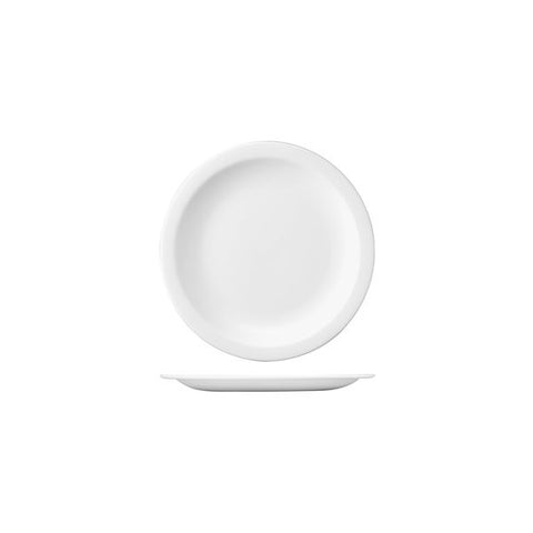 Churchill NOVA ROUND NARROW RIM PLATE-203mm Ø WHITE (x24)