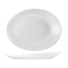 Churchill BAMBOO ORB OVAL PLATE-346x263x50mm  WHITE (x12)