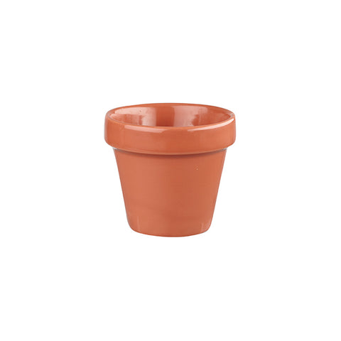 Churchill BIT ON THE SIDE PLANT POT-90mm Ø | 97mm H | 340ml  PAPRIKA (x12)