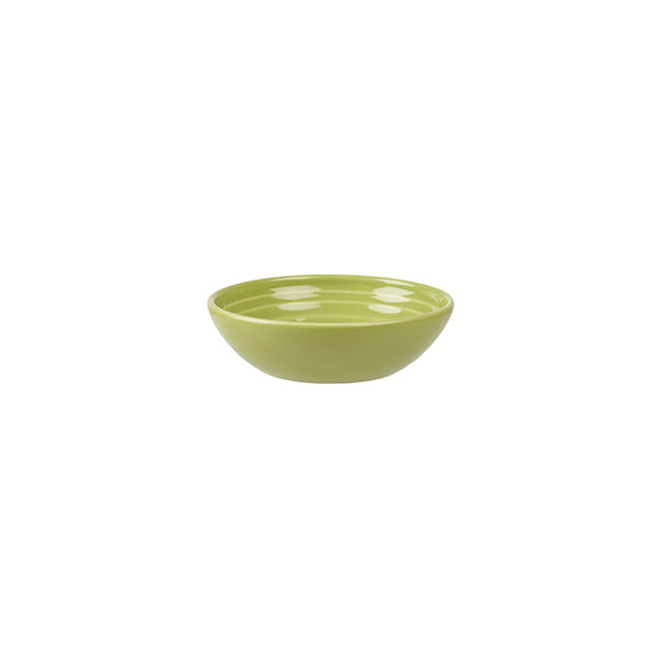 Churchill BIT ON THE SIDE RIPPLE DIP DISH-113mm Ø 35mm H | 140ml GREEN (x12)