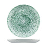 Churchill STUDIO PRINTS STONE ROUND COUPE PLATE-260mm Ø MINERAL GREEN (x12)