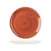 Churchill STONECAST ROUND COUPE PLATE-260mm Ø  SPICED ORANGE (x12)