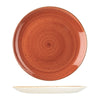 Churchill STONECAST ROUND COUPE PLATE-324mm Ø  SPICED ORANGE (x6)