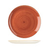 Churchill STONECAST ROUND COUPE PLATE-288mm Ø  SPICED ORANGE (x12)