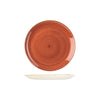 Churchill STONECAST ROUND COUPE PLATE-217mm Ø  SPICED ORANGE (x12)