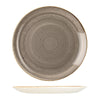 Churchill STONECAST ROUND COUPE PLATE-324mm Ø  PEPPERCORN GREY (x6)