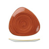 Churchill STONECAST TRIANGULAR PLATE-260mm  SPICED ORANGE (x12)