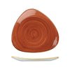 Churchill STONECAST TRIANGULAR PLATE-300mm  SPICED ORANGE (x6)