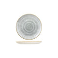 Churchill STUDIO PRINTS HOMESPUN OVAL COUPE PLATE-317x255mm STONE GREY (x12)