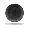 Churchill STUDIO PRINTS AGANO ROUND COUPE PLATE-165mm Ø BLACK (x12)