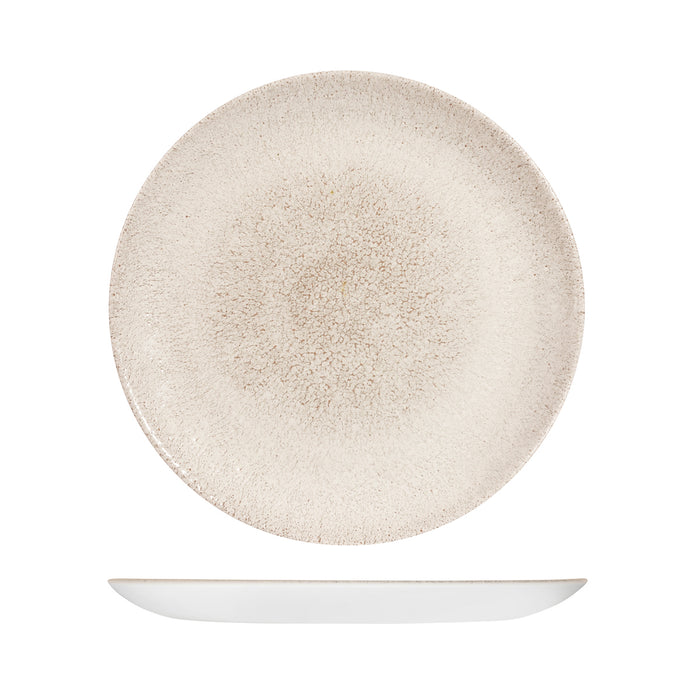 Churchill STUDIO PRINTS RAKU ROUND COUPE PLATE-260mm Ø AGATE GREY (x12)