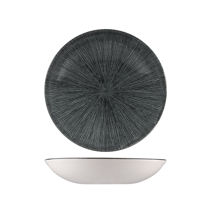 Churchill STUDIO PRINTS AGANO ROUND COUPE BOWL-182mm Ø | 426ml  BLACK (x12)