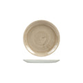 Churchill PATINA ROUND COUPE PLATE-165mm Ø TAUPE (x12)