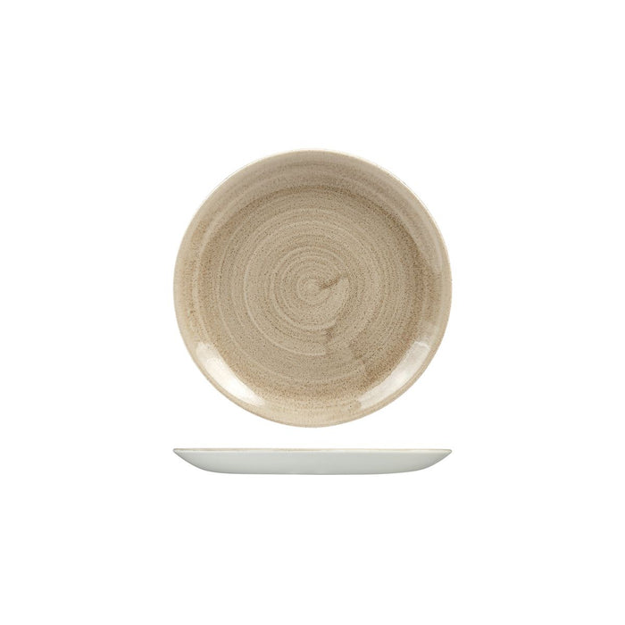 Churchill PATINA ROUND COUPE PLATE-165mm Ø TAUPE (x12)