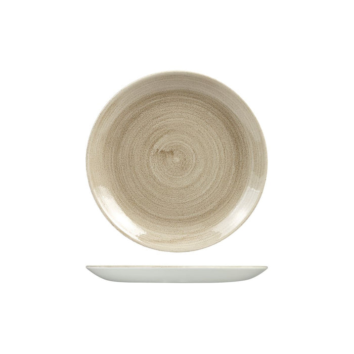 Churchill PATINA ROUND COUPE PLATE-217mm Ø TAUPE (x12)